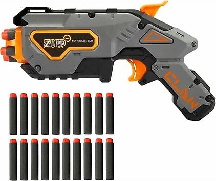 Zapp Toys 4576 20 Mermili 28 cm Sünger Dart Atan Oyuncak Silah