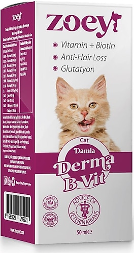 Zoey Derma B Vit 50 ml Kediler icin Tuy Sa l n Destekleyici Damla Fiyatlar Ozellikleri ve Yorumlar En Ucuzu Akakce