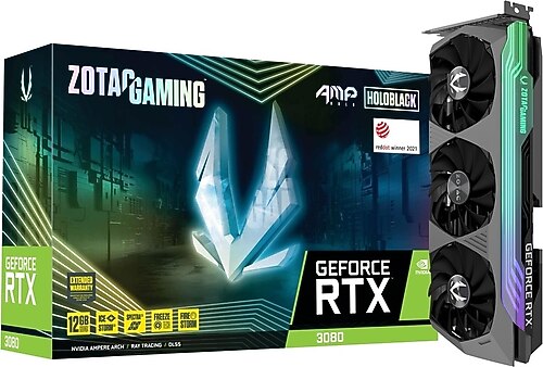 Zotac RTX 3080 AMP Holo ZT-A30820F-10PLHR LHR 384 Bit GDDR6X 12 GB