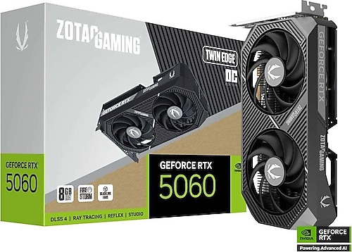 Zotac RTX 5060 Gaming Twin Edge OC ZT-B50600H-10M 128 Bit GDDR7 8