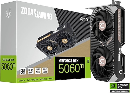 Zotac RTX 5060 TI Gaming AMP ZT-B50610F-10M 128 Bit GDDR7 8 GB