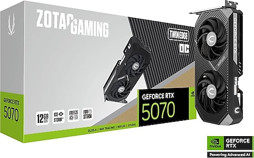 Zotac RTX 5070 Twin Edge OC ZT-B50700H-10P 192 Bit GDDR7 12 GB