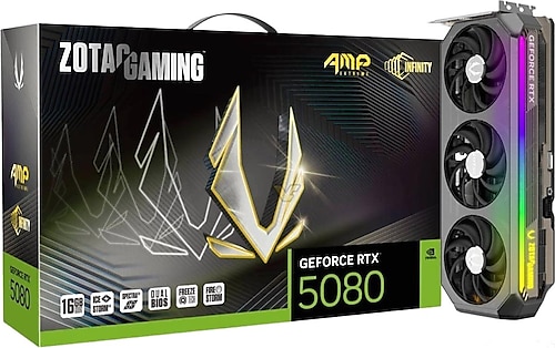 未開封 ZOTAC RTX5080 AMP EXTREME INFINITY Zotac RTX 5080 Gaming AMP Extreme Infinity ZT-B50800B-10P 256 Bit