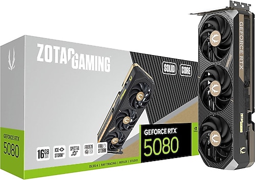 Zotac RTX 5080 Gaming Solid Core ZT-B50800D2-10P 256 Bit GDDR7 16