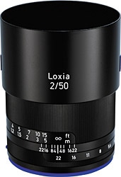 Zeiss Loxia Planar Tx 50mm f/2 Lens