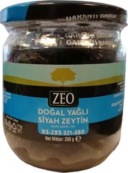 Zeo 250 gr XS-2XS Siyah Zeytin