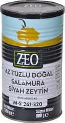 Zeo M-S (261-320) 800 gr Az Tuzlu Siyah Zeytin