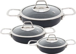 Zest ZGKOS Gusto 6 Parça Cam Kapaklı Granit Omlet Set